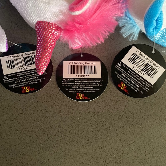 ๐ฆ Standing Unicorn Plush Stuffed Animal Bundle / 7โ - Pink, Blue, Purple - Picture 16 of 16